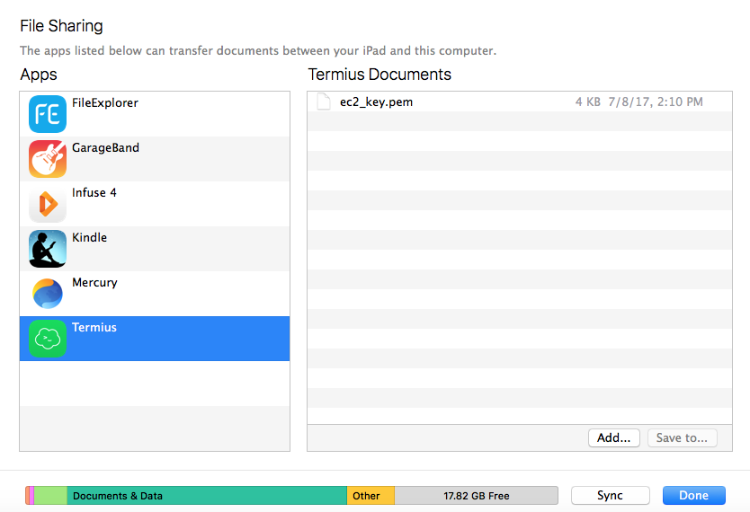 iPad File Sharing